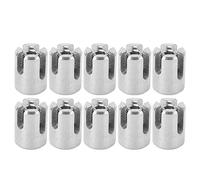 Akozon Serre-câble croisé en Acier Inoxydable, 10 Pièces, Fixation de Serrage pour Garde-Corps en Fil d'acier Inoxydable, pour Intérieur et Extérieur (M10 4mm)