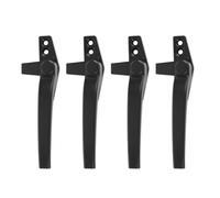 Akozon Serrure de Poignée de Fenêtre de sécurité, Poignée de Fenêtre en Alliage d'aluminium, Battant à Poussée Externe Plat et Ouvert, Matériel de Verrouillage de sécurité de (BLACK)