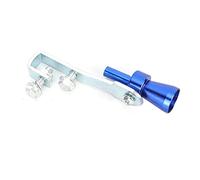 Akozon Sifflet de voiture Turbo Sound Silencieux de sifflet d'échappement sonore Sifflet de tuyau d'échappement de silencieux de queue de gorge Bleu(S)