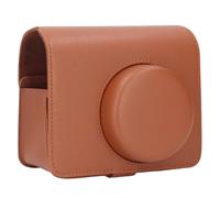 Akozon Small Camera Protective PU Leather Sac avec Sangle Réglable pour les Larges Amateurs de Photographie 400 (BROWN)