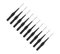 Akozon Sondes de Test de Perforation, 10 Pièces, Sonde de Test Automobile de 1 Mm, Broche de 4,0 Mm, Outils de électriques (BLACK)