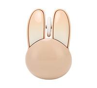 Akozon Souris de Jeu Fil Lapin Mignon, Portée Efficace de 33 Pieds, Alimentée par Batterie, Silencieuse, sensibilité DPI Réglable de 2.4G (Couleur du thé au Lait)