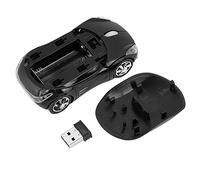 Akozon Souris de Voiture sans Fil pour Enfants, Optique Fil 2.4G 1600DPI Bureau Optique Jeu Mac ME PC Tablette en Forme Ordinateur Portable Bureau(Noir)