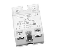 Akozon SSR-40 40A 5-220VDC Relais à Semi-conducteurs pour l'automatisation Industrielle - Commutation Rapide, Pas de Bruit, Idéal pour les Environnements Difficiles