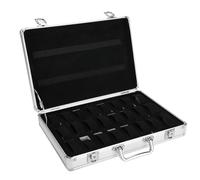 Akozon Stockage de Montres de Luxe-24 Grilles, Valise en Alliage d'aluminium, Affichage de Montres, Rangement de Organisées-Accessoires de Bijoux et de