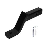 Akozon Support de Boule D'attelage de Remorque de 4 Pouces avec Broche de 5/8 Pouces pour Récepteur de 2 , Support de Boule de Remorquage en Acier avec Finition Enduite de Poudre,