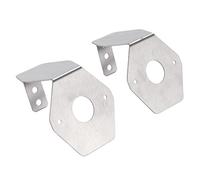 Akozon Support de Lumière Pastèque, Plaque de Montage de Clignotant en Acier Inoxydable 304 avec Distance de Trou de 7,5 Cm Réglable pour Lumières de Moto