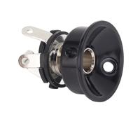 Akozon Support de Prise électrique pour Plaque de Guitare, Sortie 1/4 ", Support encastré pour Basse électrique Telecaster Tl, Pièces de Rechange, Construction Métallique