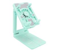 Akozon Support de Refroidissement pour Téléphone Portable avec Lumières RVB, Clip de Téléphone et Ventilateur de Refroidissement de Bureau pour Jeux, Diffusion en Direct, Système de Rapide à 5 (GREEN)