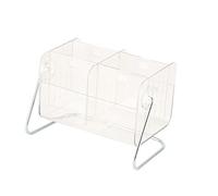 Akozon Support de Télécommande en Plastique Transparent, Organisateur de Bureau, étui Transparent pour Téléphone Portable, Lunettes, Articles Divers, Boîte de Rangement, Accessoires