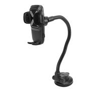 Akozon Support de Téléphone de Voiture à Col de Cygne, Rotatif à 360 Degrés, Support de Téléphone pour Pare-Brise de Tableau de Bord avec Ventouse pour Les Smartphones (de Tube Long Noir)