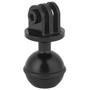 Akozon Support de Tête de Boule Rotative en Métal à 360 Degrés, Adaptateur de Base de Bras de Lampe de Photographie Noir (Black)