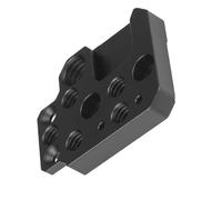 Akozon Support D'extension de Plaque de Montage Latéral Universel, pour Ronin S SC RS2 RSC2 RS3, Filetage 1/4 3/8, Adaptateur de Chaussure Froide en Alliage D'aluminium