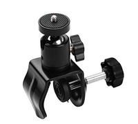 Akozon Support Super Pince avec Rotule Réglable pour Appareil Photo, Lumière LED et Microphone - Pince de Fixation Polyvalente en Forme de U pour les Besoins de Photographie et de Montage