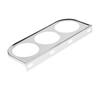 Akozon Support Universel de Support de Dosette de Jauge de 52 Mm de 2 Pouces pour Voitures, Camions, Bateaux et Motos - de Pilier Durable avec Conception Multi-Trous en Argent (Galvanoplastie)