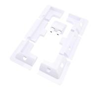 Akozon Supports d'angle de Coin Blanc ABS Kit de Montage du Panneau Solaire pour Les Véhicules de Camping-Car, Véhicules, Hangars, Garages - Ensemble de Supports de Toit Largement