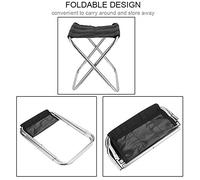 Akozon Tabouret de Chaise Pliante Portable en Alliage d'aluminium, Idéal pour Les Pique-niques en Plein Air, la Pêche et Plus Encore