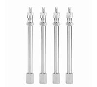 Akozon Tale D'extension de Soupape de Pneu Chromée pour Camion de Voiture Courrie 100 Mm 4pcs