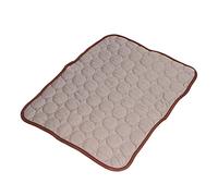 Akozon Tapis Rafraîchissant Respirant pour Chiens et Chats - Couverture Pliable Auto-refroidissante pour Animaux de Petite et Grande Taille - Idéal pour Le Confort d'été et Les Voyages (L(70 * 55cm))