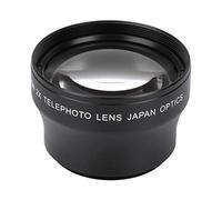 Akozon Téléobjectif avec étui d'objectif Lentille de Conversion 2X de 37 mm pour Tout Appareil Photo avec Filetage d'objectif de 37 mm et Filetage Avant de 46 mm pour l'installation du Filtre