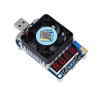 Akozon Testeur de Batterie de DéCharge de Débitmètre de Tension de Résistance de Charge électronique Usb Hd35 5A 35W