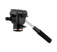 Akozon Tête Panoramique Fluide Vidéo Lisse pour Trépied, Rotation à 360° pour Une Inclinaison de +90°/75°, capacité de Charge de 6 Kg, Compatible avec Les Appareils Photo Numériques, Plaque de