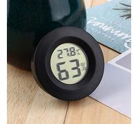 Akozon Thermomètre Hygromètre Digital Cigar Humidor - Face Ronde Noire pour une Surveillance Précise de la Température et de l'humidité