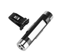 Akozon Thermomètre LCD à Clipser et Horloge Numérique pour Voitures - Moniteur de Temps et de Température Automobile rétroéclairé Bleu (fond blanc)