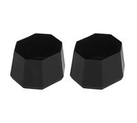 Akozon Titre: 2pcs Butt Butt Catch de Raquette de Tennis - Couvertures d'extrémité en Silicone pour Le Tennis et Les Raquettes de Racquetball, Les Bouchons de Poignée Noire Légères pour Une Prise