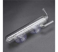 Akozon Titre: Comptoir à Bulles d'Aquarium en Verre Cristallin Transparent - Gauge de Bulles de CO2 Externe pour Aquarium - Observation et Installation Faciles avec Tassement d'aspiration