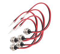 Akozon Titre: Connecteur de Chargeur en Ligne à 3 Pcs à 3 Broches pour Scooter électrique - Port de Chargement Rond étanche avec Capuchon - Pobite de Chargeur de Scooter de Remplacement
