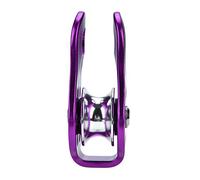 Akozon Titre de l'article Bloc de Poulie à Corde Unique en Alliage d'aluminium Robuste, équipement de sécurité d'escalade, Mots Clés Verts, équipement de Transport 'engrenages de Roue, (PURPLE)