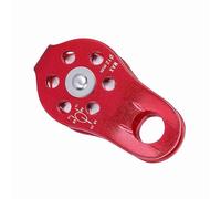 Akozon Titre de l'article Bloc de Poulie à Corde Unique en Alliage d'aluminium Robuste, équipement de sécurité d'escalade, Mots Clés Verts, équipement de Transport 'engrenages de Roue, (rouge)