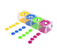 Akozon Toys de Perroquet coloré - Jouet de Puzzle Interactif pour Les Oiseaux, Jouets d'oiseaux d'entraînement de Renseignement, équipement de Perruche Engageant et Pochette