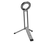 Akozon Trépied de Téléphone Portable et Pliable en Alliage D'aluminium, pour la Photographie en Plein Air et Le Streaming en Direct, Bâton de Selfie