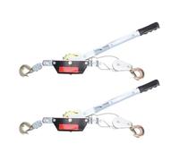 Akozon Treuil à Venir avec 2 Crochets, capacité de Traction de 4400 Lb, Fil en Acier, Extracteur de Câble de Levage Automobile pour Véhicule, 2 Pièces