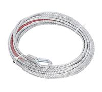 Akozon Treuils, 4500LBS Câble de Treuil en Acier Inoxydable Corde 5,5 Mm de Diamètre 10 M de Longueur pour Treuils de Remorquage Universels