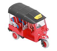 Akozon Tricycle Thaïlandais à Tirer, Modèle de Voiture en Alliage pour Enfants, Couleurs Vives, Construction en Métal, Design, éducatif pour Tout-Petits (Rouge)