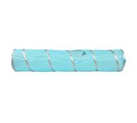 Akozon Tunnel avec Jouet, Jouet Tunnel froissé Pliable de 120cm pour Chats et Chatons, Fournitures pour Animaux de Compagnie-intérieur/Amusant (Blue)