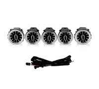 Akozon Turbo Air Vent, 5pcs 3 Couleurs LED Avant Turbine Air Vent Ambient Light Kit pour -Benz C GLC-Class W205 X253 2015-2018