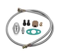 Akozon Turbo Oil Feed Line Kit Complet Circulation de Haute qualité pour T3 T4 T3 / T4 Turbo Enthousiasmes