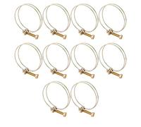 Akozon Tuyau Clips,10 pièces Ajustable Collier de Serrage Inox Tuyau Clips pour famille Tuyau d'eau, réservoir de gaz, tube d'automobiles, etc (46-51mm)