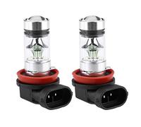 Akozon Une paire de phares antibrouillard H11 H8 8000 K 1000 lm 20 LED bleu givré 100 W Kit d'ampoules pour phares