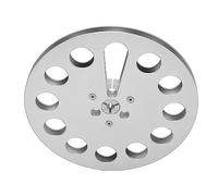 Akozon Universal 1/4 "x 7" Reel Bobine en Alliage en Aluminium Vide en Aluminium avec 11 Trous de Résistance au Vent pour l'enregistrement (SILVER)