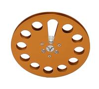 Akozon Universal 1/4 "x 7" Reel Bobine en Alliage en Aluminium Vide en Aluminium avec 11 Trous de Résistance au Vent pour l'enregistrement (GOLD)