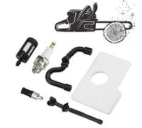 Akozon Upstart Components MS 170 Chain, Plug Kit pour 017 018 MS170 Chainsaw MS170 Service Kit MS180 Chainsaw Air Filter and Spark