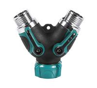 Akozon Valve de Séparation de Tuyau d'Arrosage à 2 Voies Npt3/4 ", Connecteur de Tuyau d'eau Robuste en Forme de Y pour un Arrosage Efficace des Plantes 1 Pièce