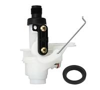 Akozon Valve de Toilette pour Camping-Car 31705, Résistante aux Fuites, | Chasse D'eau pour Camping-car, Plastique et Caoutchouc, Ajustement Haut et Bas, Montage Encliquetable, Deux Vis,