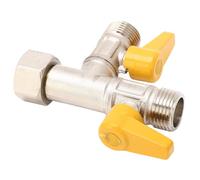 Akozon Vanne de Dérivation d'Hivernage RV avec Double Interrupteurs - Vanne de Dérivation 3 Voies RV 1/2" NPT Convertisseur de Pompe de Chauffe-eau Hivernage - Automobile/et Ac