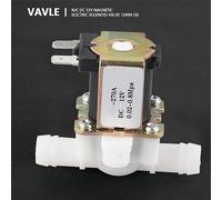 Akozon Vanne électromagnétique en Plastique DC12V OD12mm Interrupteur d'entrée d'eau Normalement fermé, électrovanne 'entrée 'eau électromagnétique Normalement Fermée OD 12mm